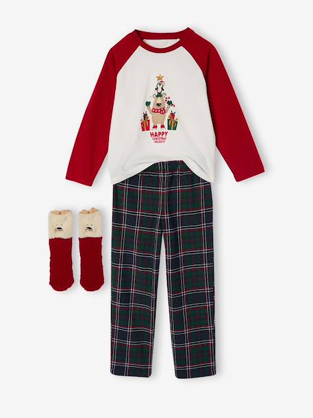Pyjamas gift set for boys red 