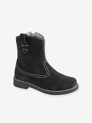 Shoes-Girls Footwear-High Shaft Boots, in Leather, for Girls