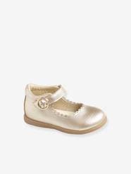 Shoes-Baby Footwear-Scalloped Mary Jane Shoes for Baby Girls