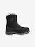 High Shaft Boots, in Leather, for Girls Black 
