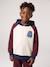 Hooded sweatshirt for boys bordeaux red 