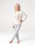 Long-sleeved pyjamas Winnie for girls marl grey 