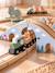 FSC 100% 55-piece wooden train set wood 