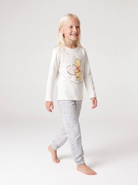 Long-sleeved pyjamas Winnie for girls marl grey 