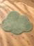 Soft cloud-shaped kids' rug ecru+rosy+sage green 