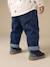 Basics denim jeans for babies with elasticated waist and pockets brut denim+denim grey 