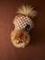 Fleece dog coat beige+chequered brown+khaki 