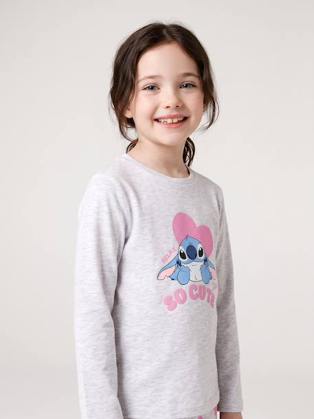 Lilo and Stitch pyjamas for girls marl grey 