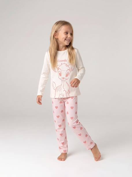 Bambi pyjamas for girls pale pink 