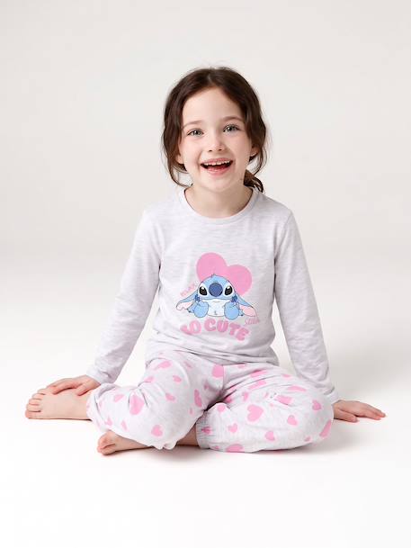 Lilo and Stitch pyjamas for girls marl grey 