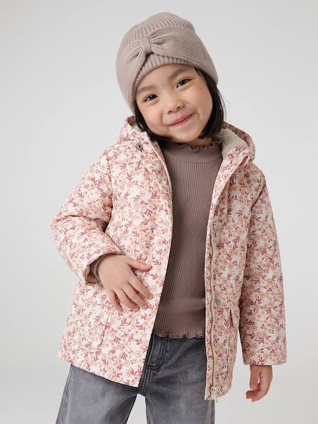 Lined raincoat for girls vanilla 