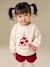 Baby girls' sweatshirt, shorts and tights set red 