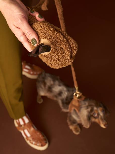 Dog Walking Set: Harness + Lead + Collar chocolate+coffee 