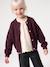 Cardigan with jewel buttons for girls plum 