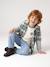 2-in-1 Two Fabric Shirt for Boys chequered green+chequered white 