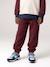 Jogging trousers for boys bordeaux red+slate grey 