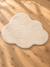 Soft cloud-shaped kids' rug ecru+rosy+sage green 