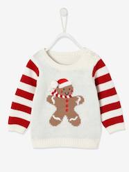 Baby-Unisex Christmas Jumper, Gingerbread Man, for Babies
