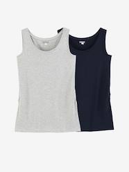 Maternity-T-shirts & Tops-Pack of 2 Maternity & Nursing Tops
