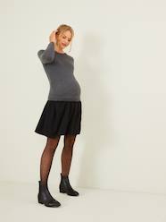 Maternity-Nursing Clothes-Dual Fabric Dress, Maternity & Nursing
