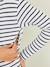 Crossover Top, Maternity & Nursing Special olive+Red Stripes+White Stripes 