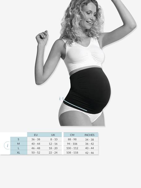 Seamless Maternity Support Belly Band by CARRIWELL Black 