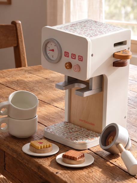 Retro wooden coffee machine Flower FSC®100% rose 