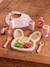 FSC®100% wooden doll mealtime set rose 