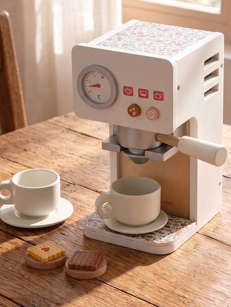 Retro wooden coffee machine Flower FSC®100% rose 