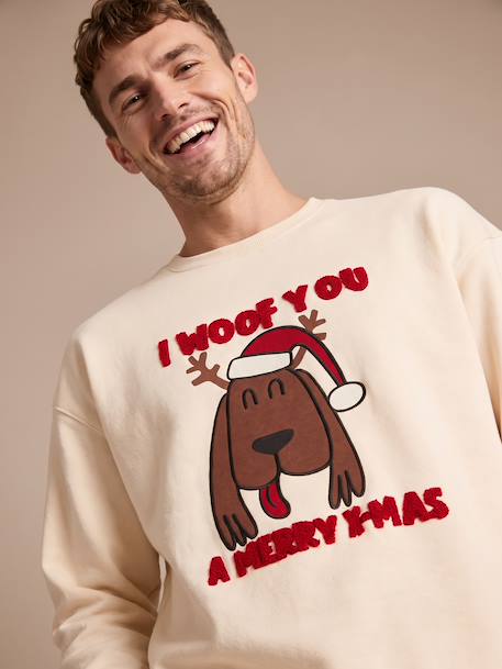 Men's Christmas sweatshirt vanilla 