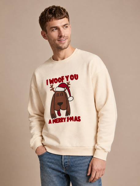 Men's Christmas sweatshirt vanilla 
