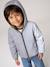 Reversible hooded jacket for boys khaki 