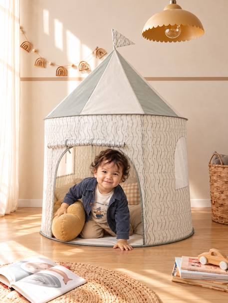 Fun Fabric Castle green+multicoloured 