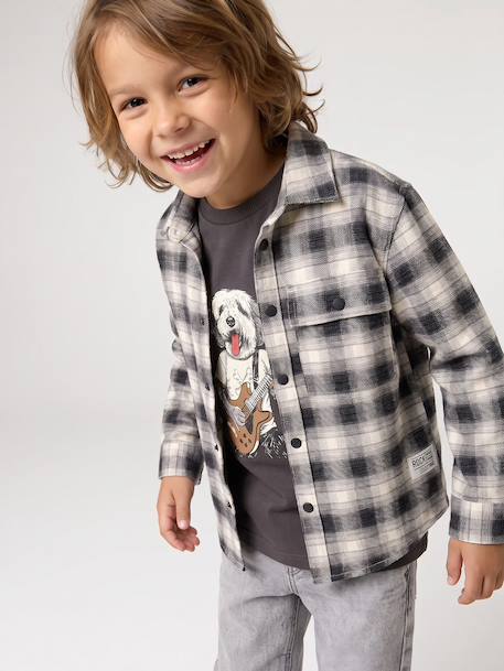 Long-sleeved shirt for boys grey 