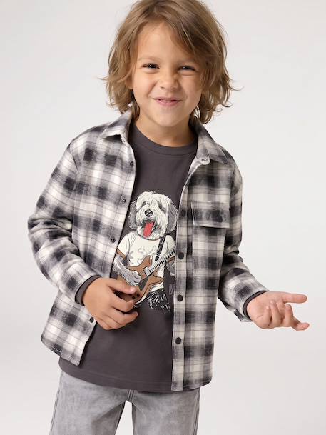 Long-sleeved shirt for boys grey 