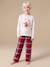 2-piece Christmas pyjamas for girls ecru 