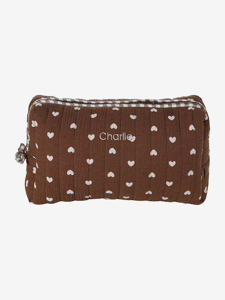 Mama Cotton Gauze Toiletry Bag ecru+hazel+printed beige+white 