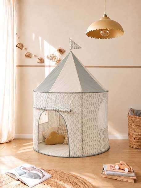 Fun Fabric Castle green+multicoloured 