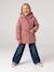 3-in-1 detachable parka for girls blush+navy blue 