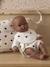 Premium Doll Changing Bag + Nappy + Bib black+ecru 