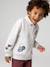 Polo sweatshirt for boys marl grey 