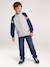Zip-up cardigan with high neck for boys marl grey 