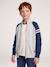 Zip-up cardigan with high neck for boys marl grey 