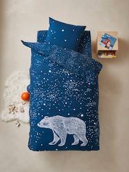 Bedding & Decor-Duvet Cover + Pillowcase Set for Children, Glow-in-the-Dark Details, POLAR BEAR