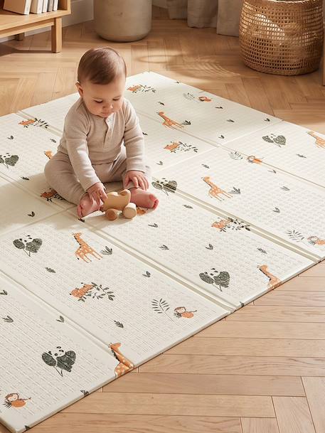 Large, Foldable Activity Mat beige+ecru+green+multicoloured+rose 