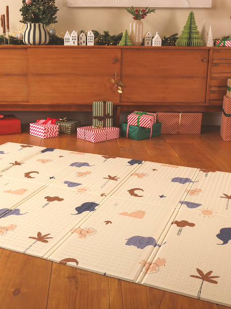 Large, Foldable Activity Mat beige+ecru+green+multicoloured+rose+yellow 
