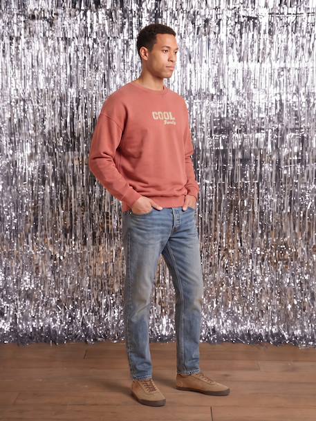 Men’s long-sleeved sweatshirt Family Capsule terracotta 