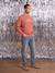 Men’s long-sleeved sweatshirt Family Capsule terracotta 