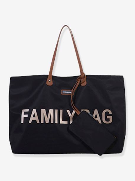 Changing Bag, Family Bag by CHILDHOME Black+Dark Blue+GREEN LIGHT SOLID WITH DESIGN+Light Pink 