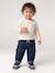 Long-sleeved T-shirt for baby grey blue+vanilla 